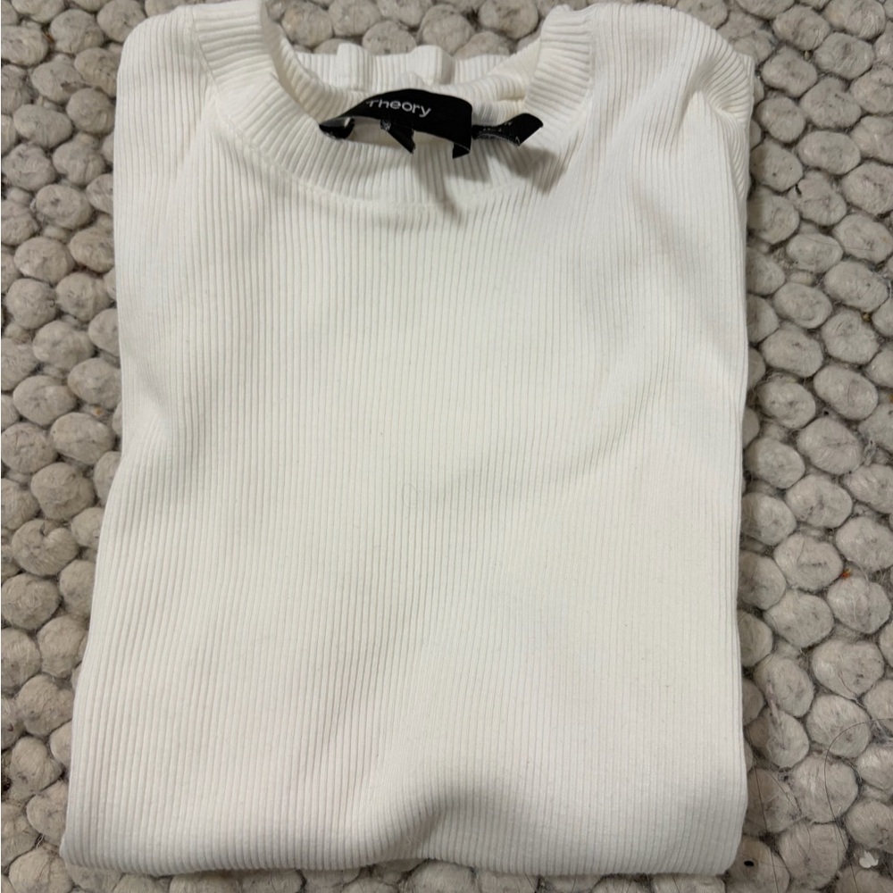 Theory Ribbed Short-Sleeve Top - Picture 3 of 3